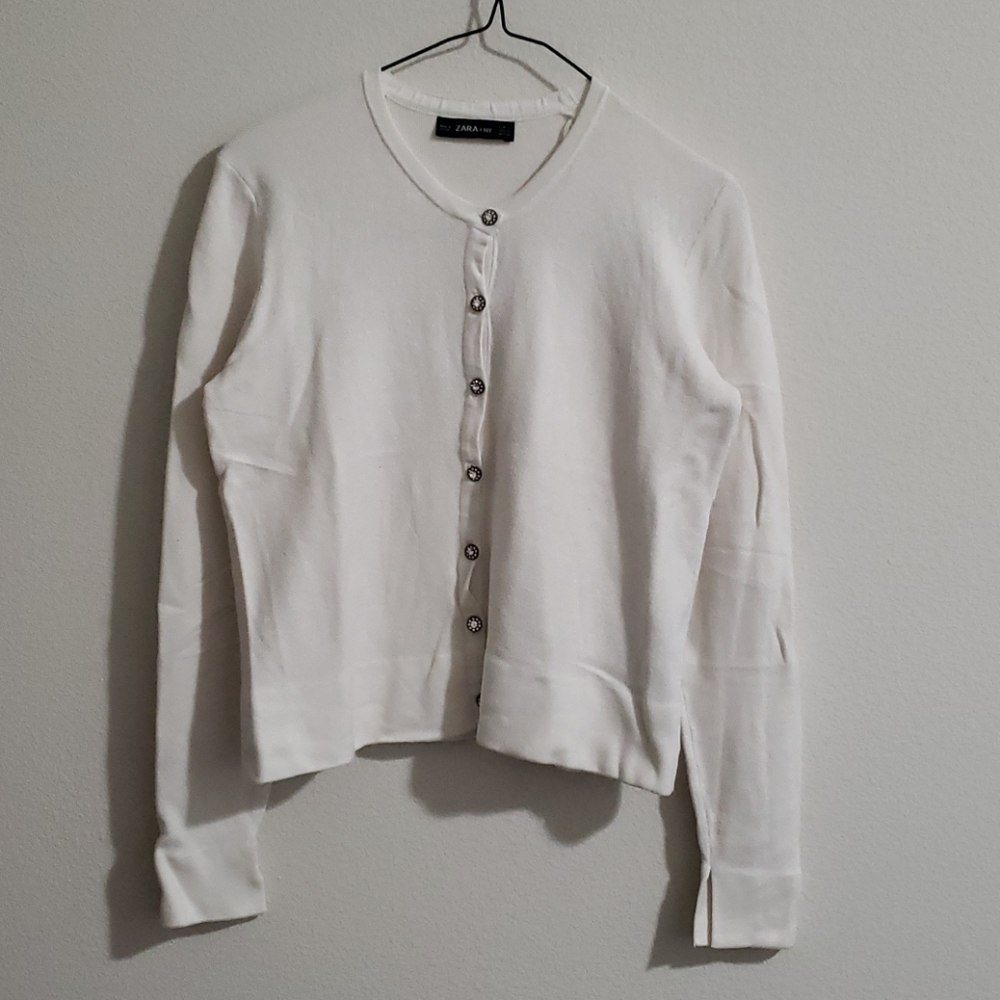 Zara Gem Button Cardigan - Picture 2 of 7